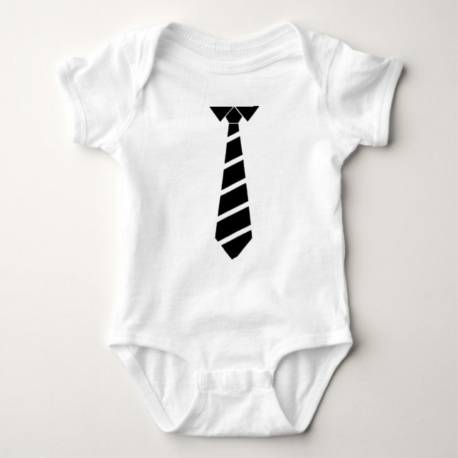 Body Para Bebê Tie on T-shirt (Frente)