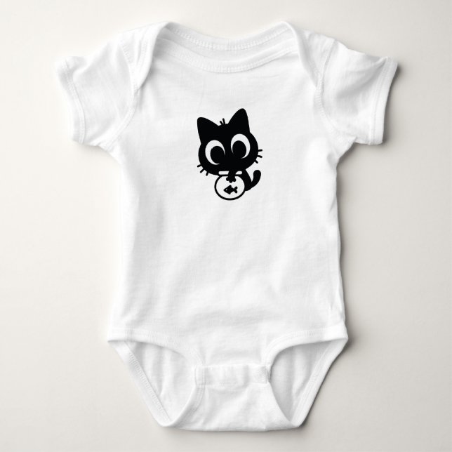 Body Para Bebê Tigela e o Gatinho (Frente)