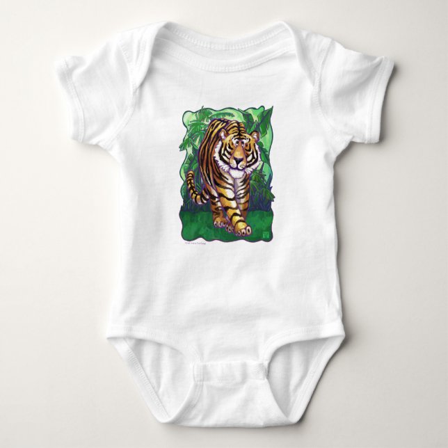 Body Para Bebê Tiger T-Shirts (Frente)