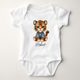 Body Para Bebê Tigre Bebê Tecido Fofo