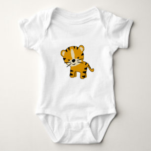 Body Para Bebê Tigre de Cartoons de Bebê
