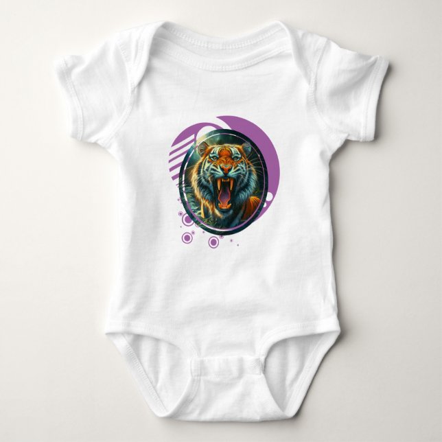Body Para Bebê Tigre de Corda (Frente)