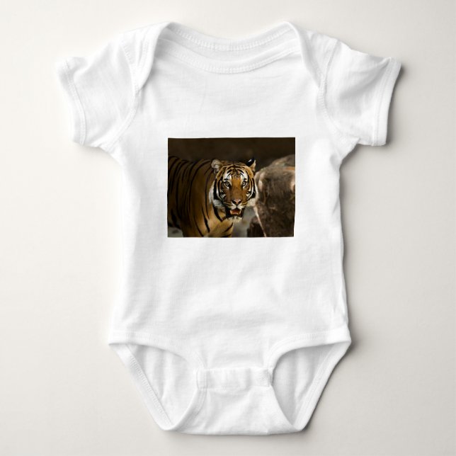 Body Para Bebê Tigre Siberiano (Frente)