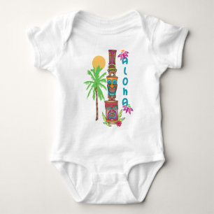 Body Para Bebê Tiki Aloha