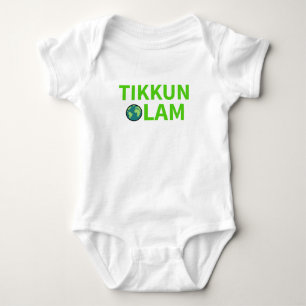 Body Para Bebê Tikkun Olam Lil Mitzvah Reparo Mundial Judeu
