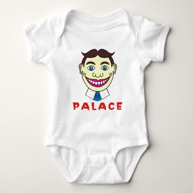 Body Para Bebê Tillie sobre letras do palácio (Frente)