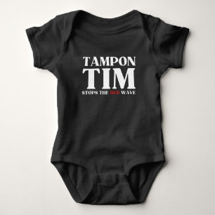 Body Para Bebê Tim Walz do Absorvente Parará A Onda Vermelha-Tim