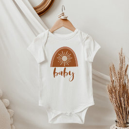 Body Para Bebê TINLEY Grito Bohemian Terracotta Rainbow Sunshine