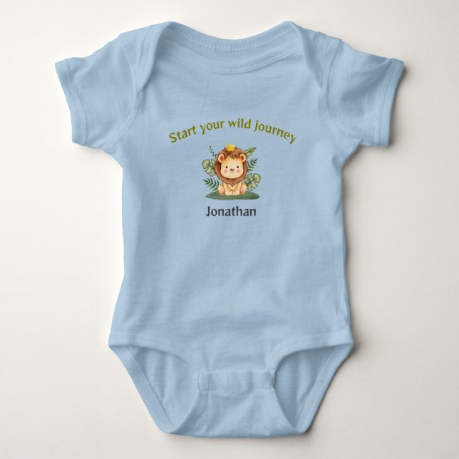 Body Para Bebê Tiny Blessing Personalized Baby Body  (Frente)