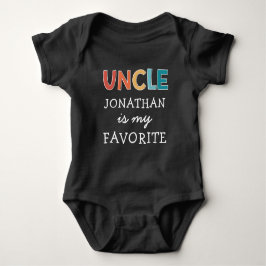 Body Para Bebê Tio Favorito Personalizado Que Eu Amo Meu Tio