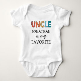 Body Para Bebê Tio Favorito Personalizado Que Eu Amo Meu Tio