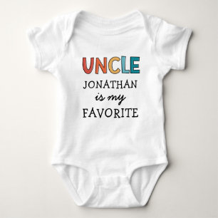 Body Para Bebê Tio Favorito Personalizado Que Eu Amo Meu Tio