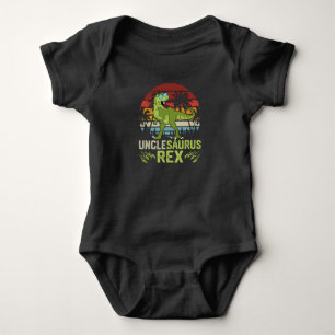 Body Para Bebê Tioesarurus Rex Design Legal de Dinossauro Retro
