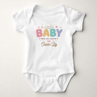 Body Para Bebê Tipografia de Bebê Fofa – Citação de Berçário Past