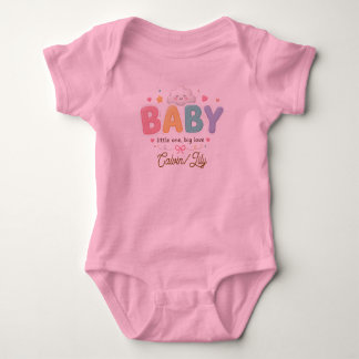 Body Para Bebê Tipografia de Bebê Fofa – Citação de Berçário Past