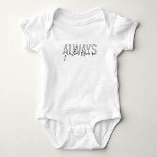 Body Para Bebê Tipografia moderna, simples, moderna, sempre fabul