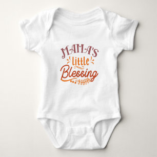 Body Para Bebê Tipografia Pequena Bênção da Mamãe
