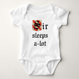 Body Para Bebê Toddler Jersey T-Shirt "Sir Sleeps-a-lot"