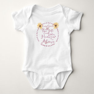 Body Para Bebê Todo Bom e Perfeito Presente Verde com Girassóis