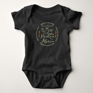 Body Para Bebê Todo Bom e Perfeito Presente Verde com Rosas Verme