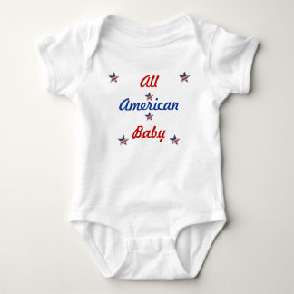 BODY PARA BEBÊ TODO O T-SHIRT AMERICANO DO BEBÊ