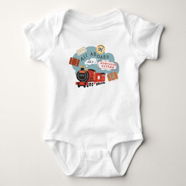 Body Para Bebê Todos a bordo do Expresso de Hogwarts (Frente)