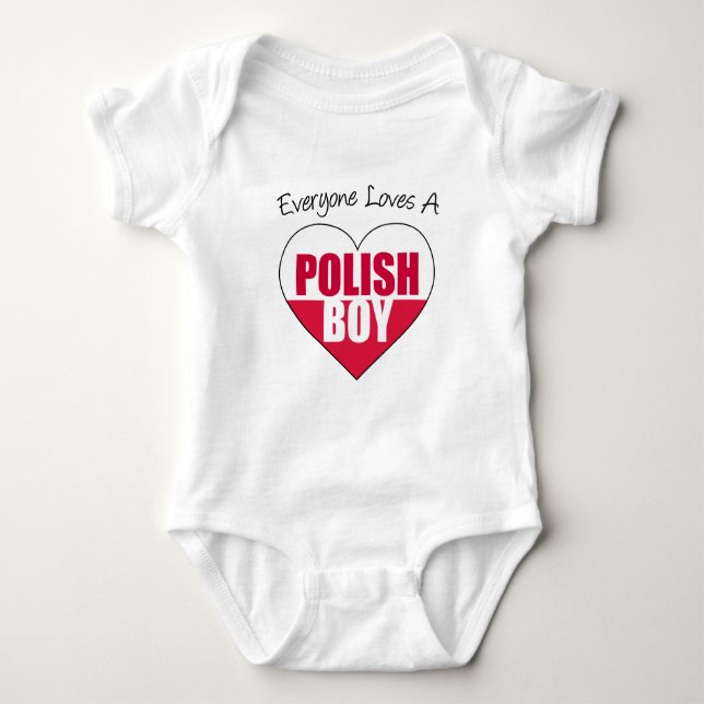 Body Para Bebê Todos adoram o polonês (Frente)