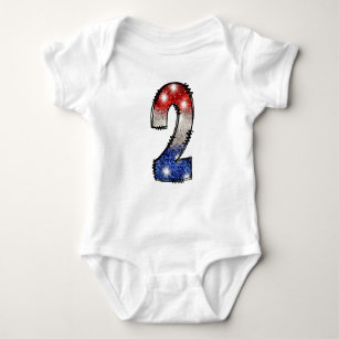 Body Para Bebê Todos os Bebês Americanos com Dois Anos - 4 de jul