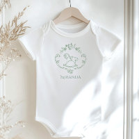 Toile de Jouy vintage Cavalo de Rocking Sage Green
