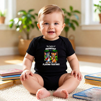 Body Para Bebê Tom e Jerry Ritmo de Amizade