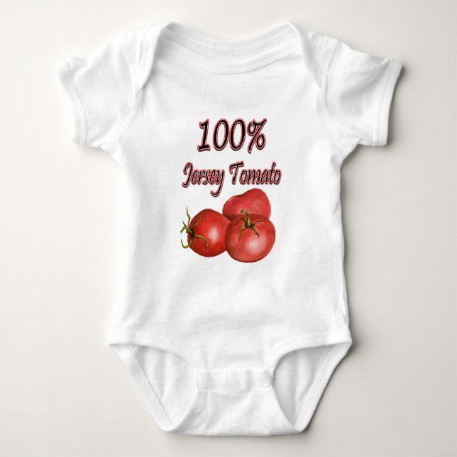 Body Para Bebê Tomate Jersey 100% (Frente)