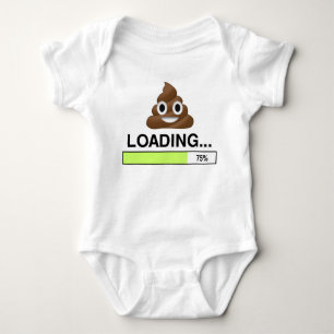 Body Para Bebê Tombadilho que carrega o t-shirt de   Emoji
