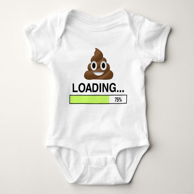 Body Para Bebê Tombadilho que carrega o t-shirt de | Emoji (Frente)