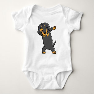 Body Para Bebê Toque ligeiro do Dachshund
