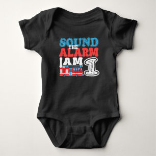 Body Para Bebê Toque O Alarme Estou No Meu 1º Aniversário Bombeir