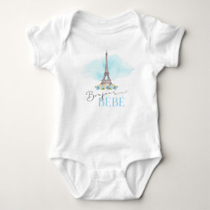 Body Para Bebê Torre Eiffel de Paris Bonjour Bébé Baby Bodycase