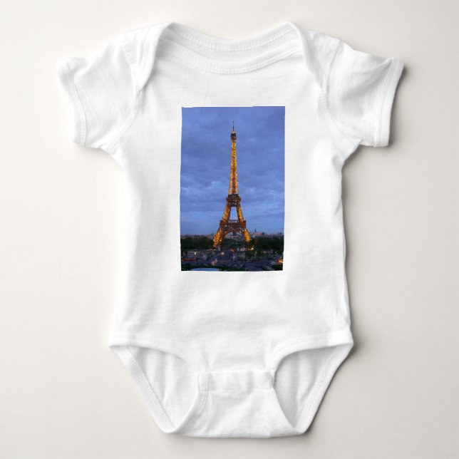 Body Para Bebê Torre Eiffel Paris França (Frente)