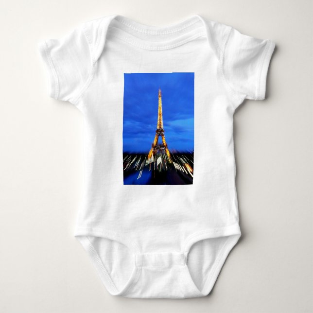 Body Para Bebê Torre Eiffel Paris França (Frente)