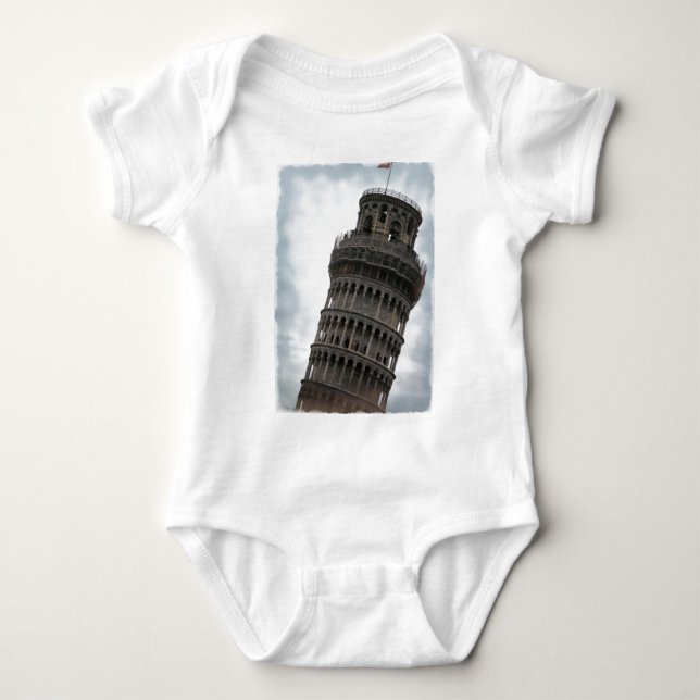 Body Para Bebê Torre inclinada de Pisa (Frente)