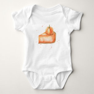 Body Para Bebê Torta de abóbora aquarela