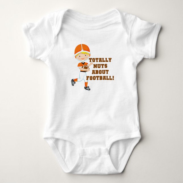Body Para Bebê Totalmente Loucos Sobre Futebol (Frente)