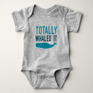 Body Para Bebê Totalmente Whaled ele