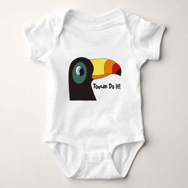 Body Para Bebê Toucan fá-lo! Bodysuit do bebê (Frente)
