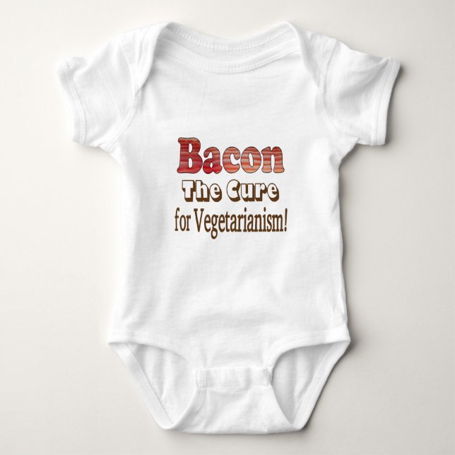 Body Para Bebê Toucinho Vegetariano (Frente)