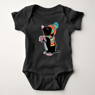 Body Para Bebê toupeira dos desenhos animados