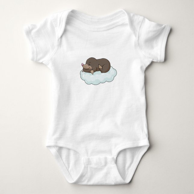 Body Para Bebê Toupeira nas Nuvens (Frente)
