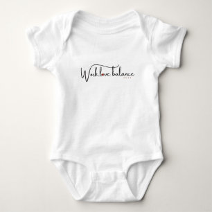 Body Para Bebê Trabalho, equilíbrio de amor, com míni cardíaco de