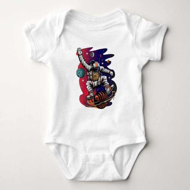 Body Para Bebê Traçado espacial (Frente)