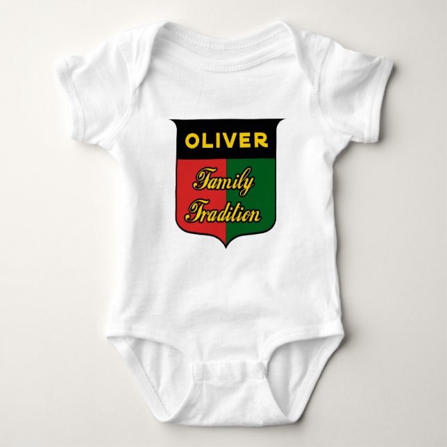 Body Para Bebê Tradição da Família Oliver (Frente)