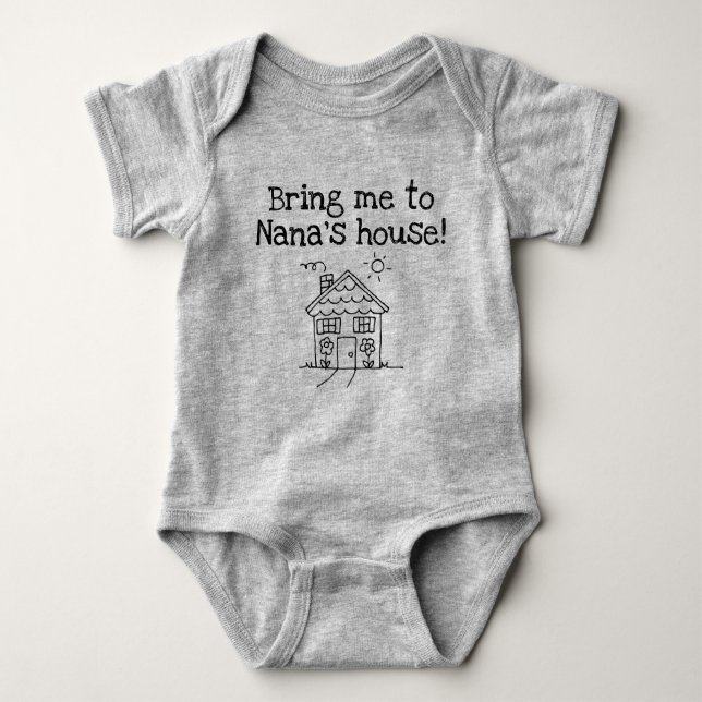Body Para Bebê traga-me a Nana (Frente)